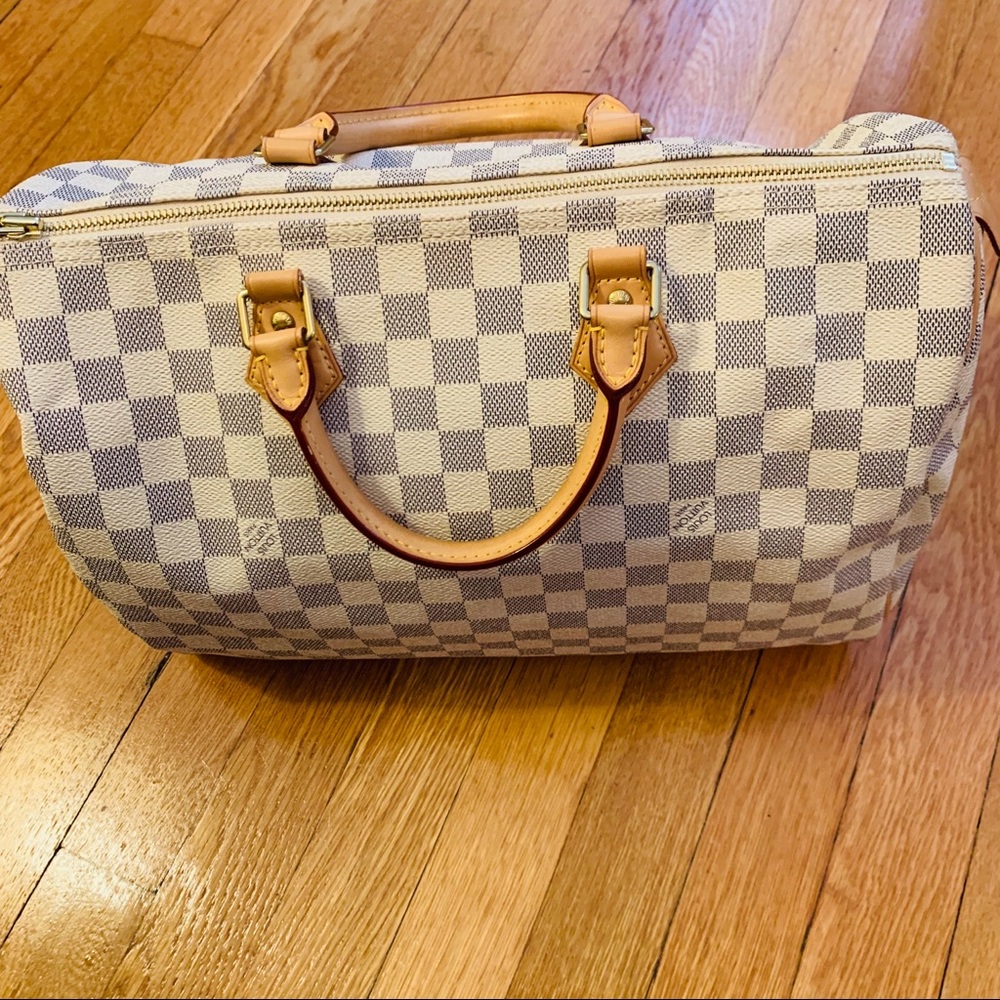 Louis Vuitton Speedy 35 Damier Azur Bag